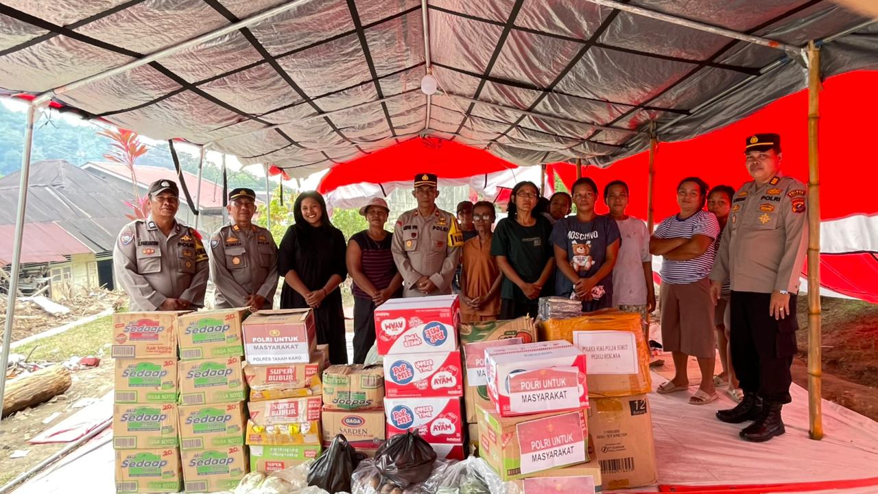 Polres Sibolga Salurkan Bantuan Untuk Korban Banjir Dan Longsor, Wujud Nyata Kepedulian Polri