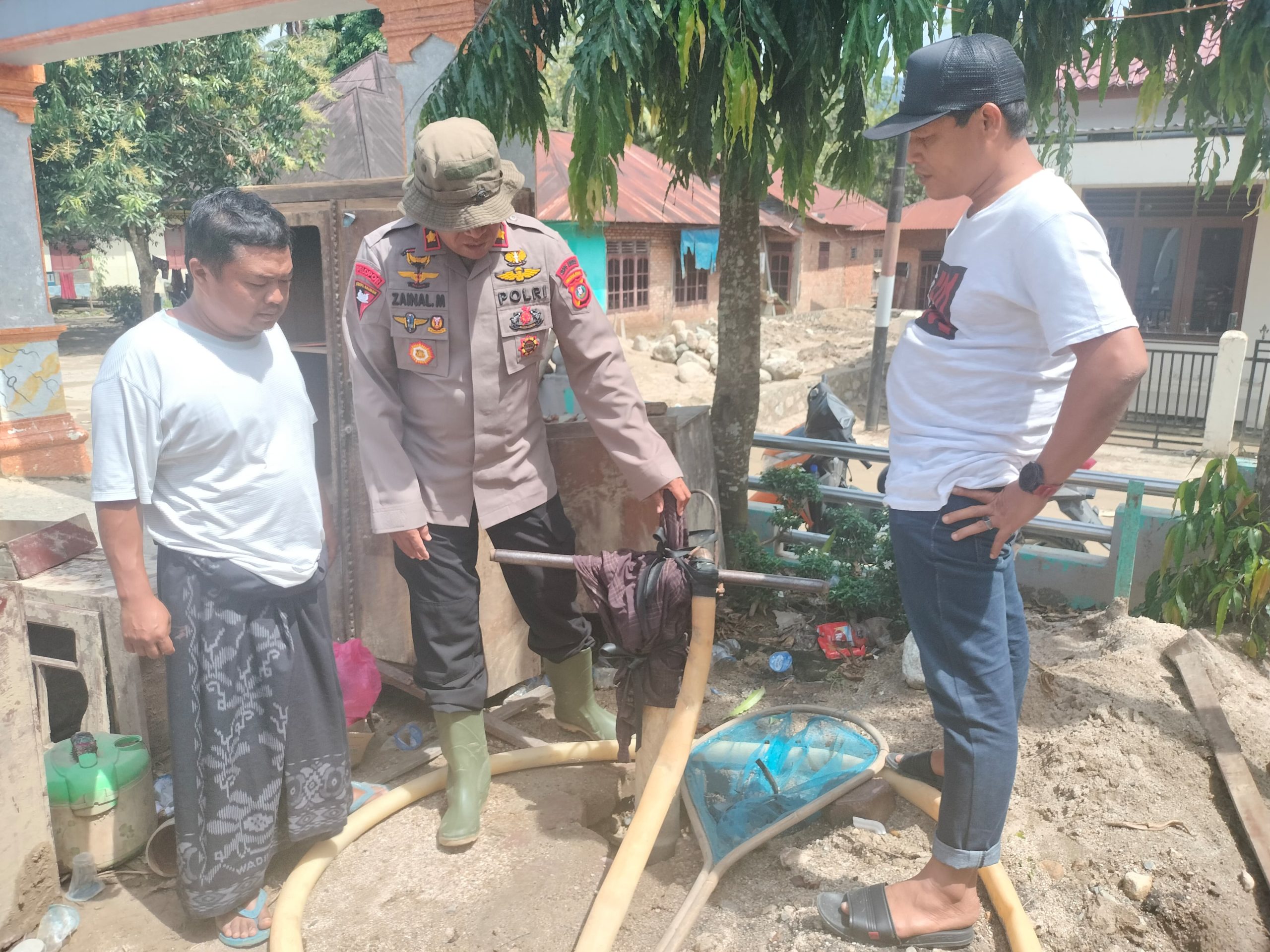 Polda Sumut Bangun Sumur Bor Untuk Warga Tapsel, Upaya Hadirkan Air Bersih Pasca Bencana