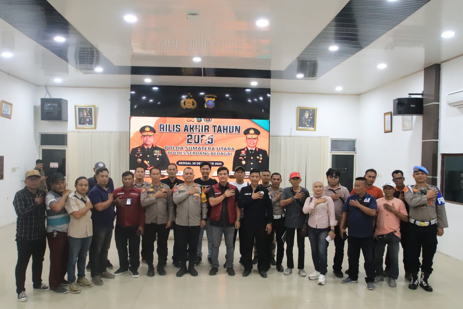 Polres Serdang Bedagai Melaksanakan Rilis Akhir Tahun 2025 Secara Serentak