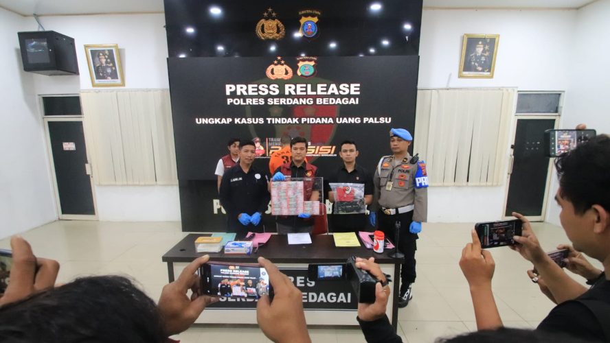 Sat Reskrim Polres Sergai Ungkap Kasus Tindak Pidana Uang Palsu