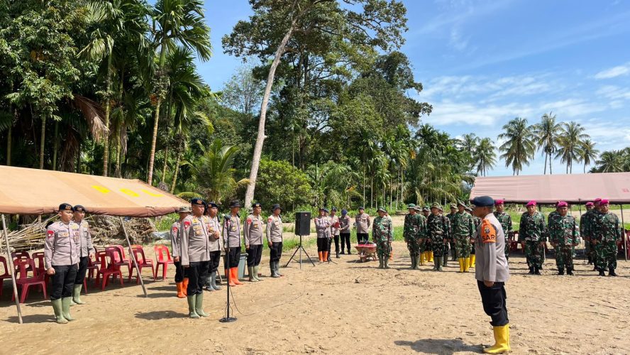 Kenaikan Pangkat Di Tengah Misi Kemanusiaan, Brimob Polda Sumut Gelar Upacara Sederhana