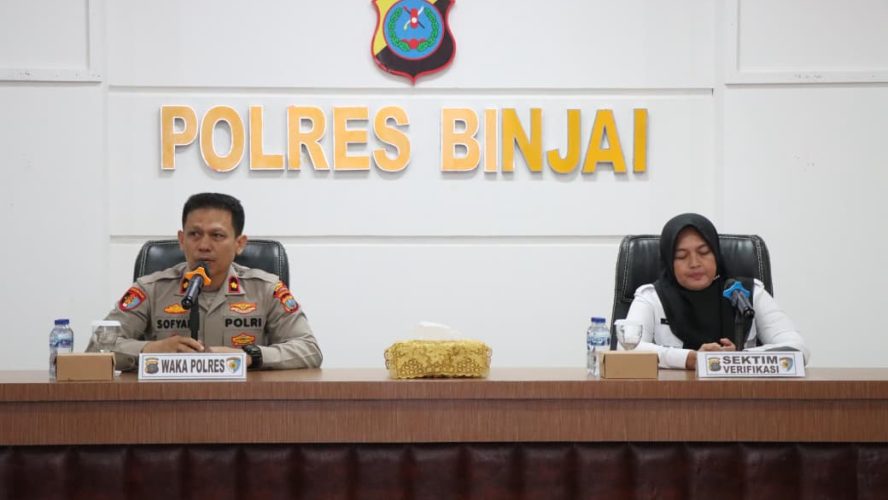 Polres Binjai Melaksanakan Kegiatan Verifikasi Dari Irwasda Polda Sumut