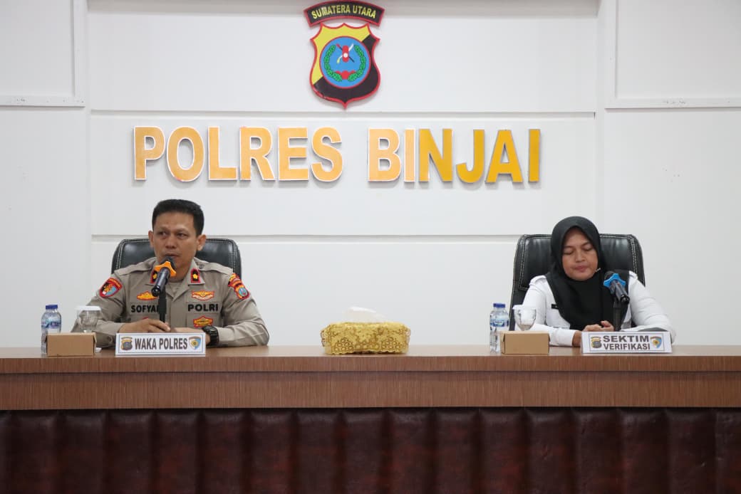 Polres Binjai Melaksanakan Kegiatan Verifikasi Dari Irwasda Polda Sumut