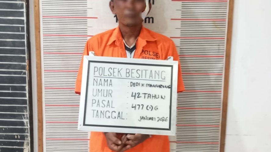 Polsek Besitang Amankan Pelaku Pencurian Sepeda Motor di Desa Halaban