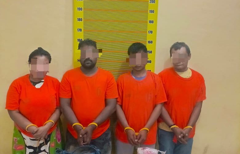 Bongkar Jaringan Sabu Di Kampung Baru, Polda Sumut Amankan 4 Pelaku Dan 1 Kg Narkotika