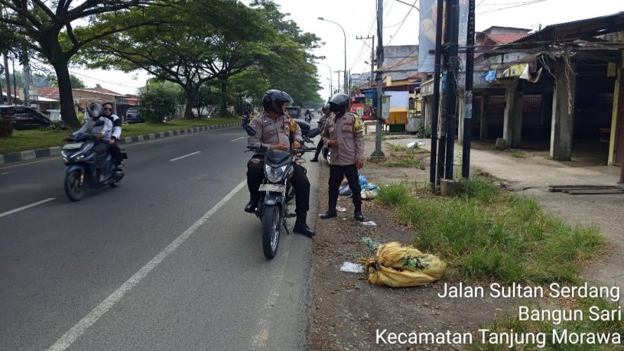 Polsek Tanjung Morawa Gelar Patroli Siang Hari Demi Ciptakan Kamtibmas Aman Dan Kondusif