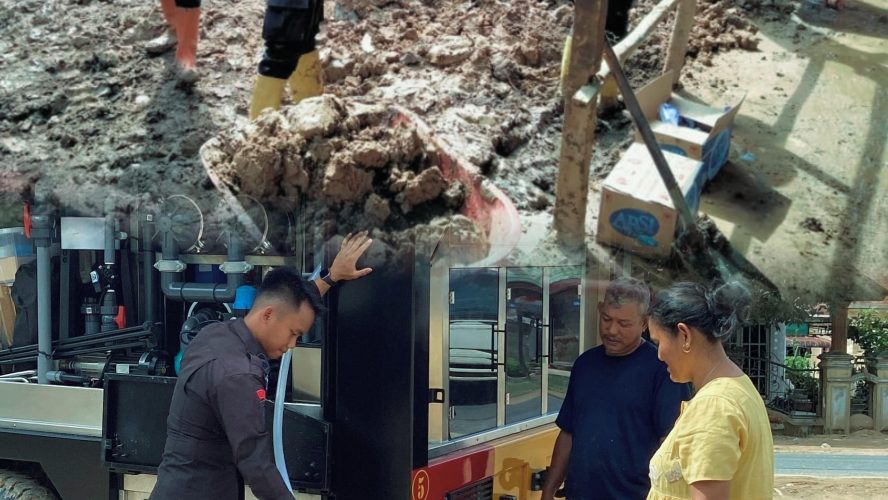 Dari Ruang Kelas Hingga Air Bersih, Brimob Batalyon A Pelopor Dampingi Warga Tapteng Bangkit