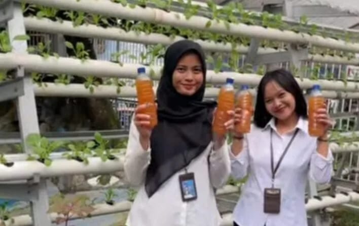 Peserta Magang Kemenaker Di Rutan Kelas I Medan Produksi Pupuk Organik Cair Dari Limbah Dapur Sehat