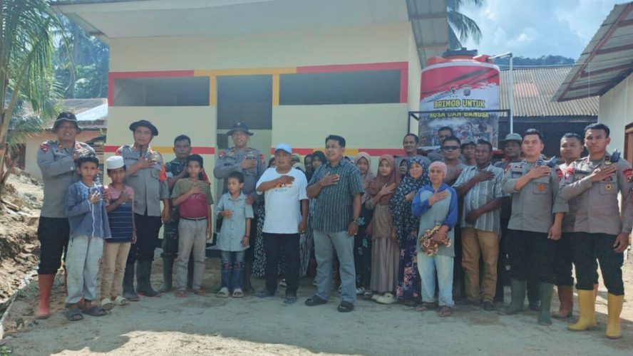 MCK Desa Tolang Julu Resmi Digunakan, Wujud Kepedulian Brimob Polda Sumut