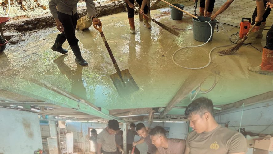 Brimob Percepat Pemulihan Pascabencana Demi Pendidikan dan Hunian Warga