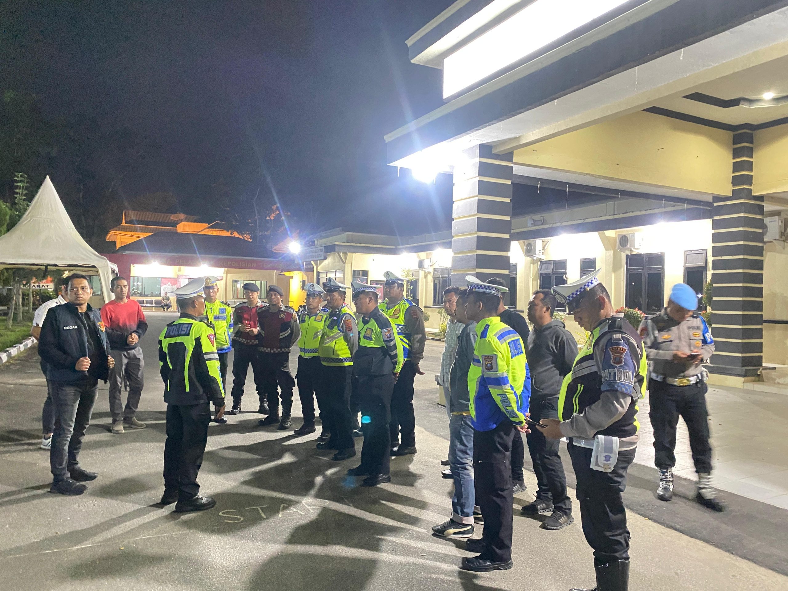 Polres Sergai Gelar Patroli Malam Antisipasi Kriminalitas Dan Knalpot Brong