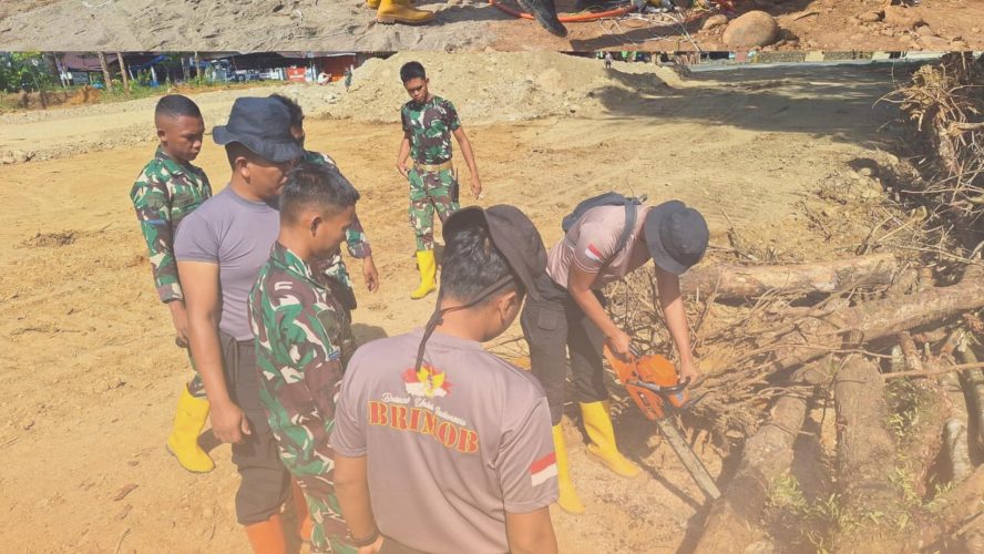 Dari Listrik Huntara Hingga Lahan Huntap, TNI-Polri Percepat Pemulihan Warga