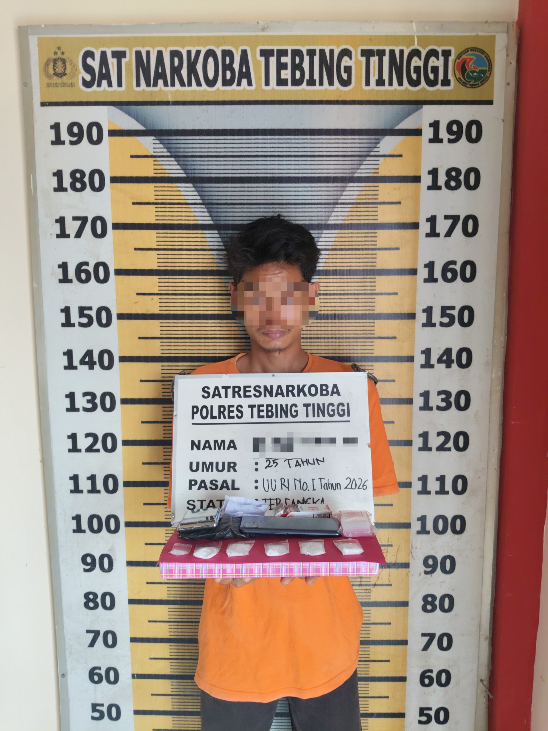 Gagalkan Transaksi Sabu di Kos-Kosan, Sat Resnarkoba Polres Tebing Tinggi Amankan Seorang Pemuda