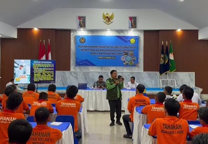 Bersama Hakli Sumut Rutan Kelas I Medan Perketat Standar Keamanan Pangan