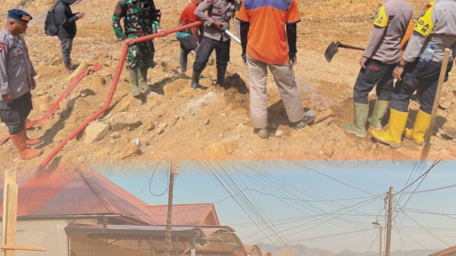 Brimob Polda Sumut Teruskan Dapur Lapangan dan Pembersihan Rumah Warga di Batang Toru