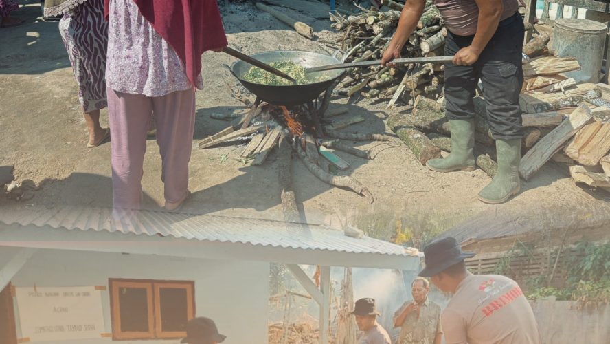 Brimob Polda Sumut Teruskan Dapur Lapangan dan Pembersihan Rumah Warga di Batang Toru