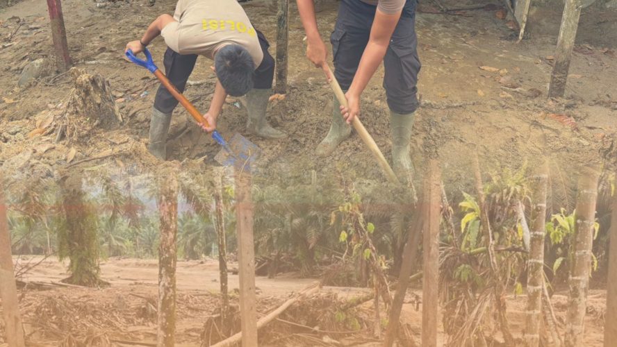 Langkah Pemulihan Berlanjut, Brimob Sumut Dampingi Warga Aek Ngadol