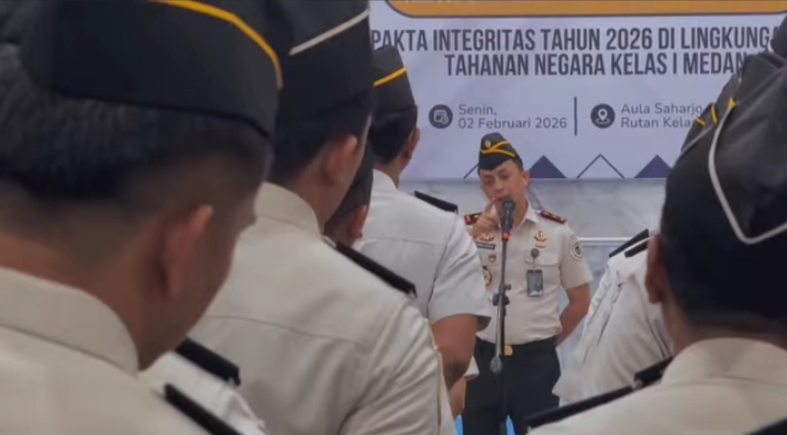 Rutan Kelas I Medan Canangkan Zona Integritas Menuju Wilayah Bebas Korupsi Tahun 2026