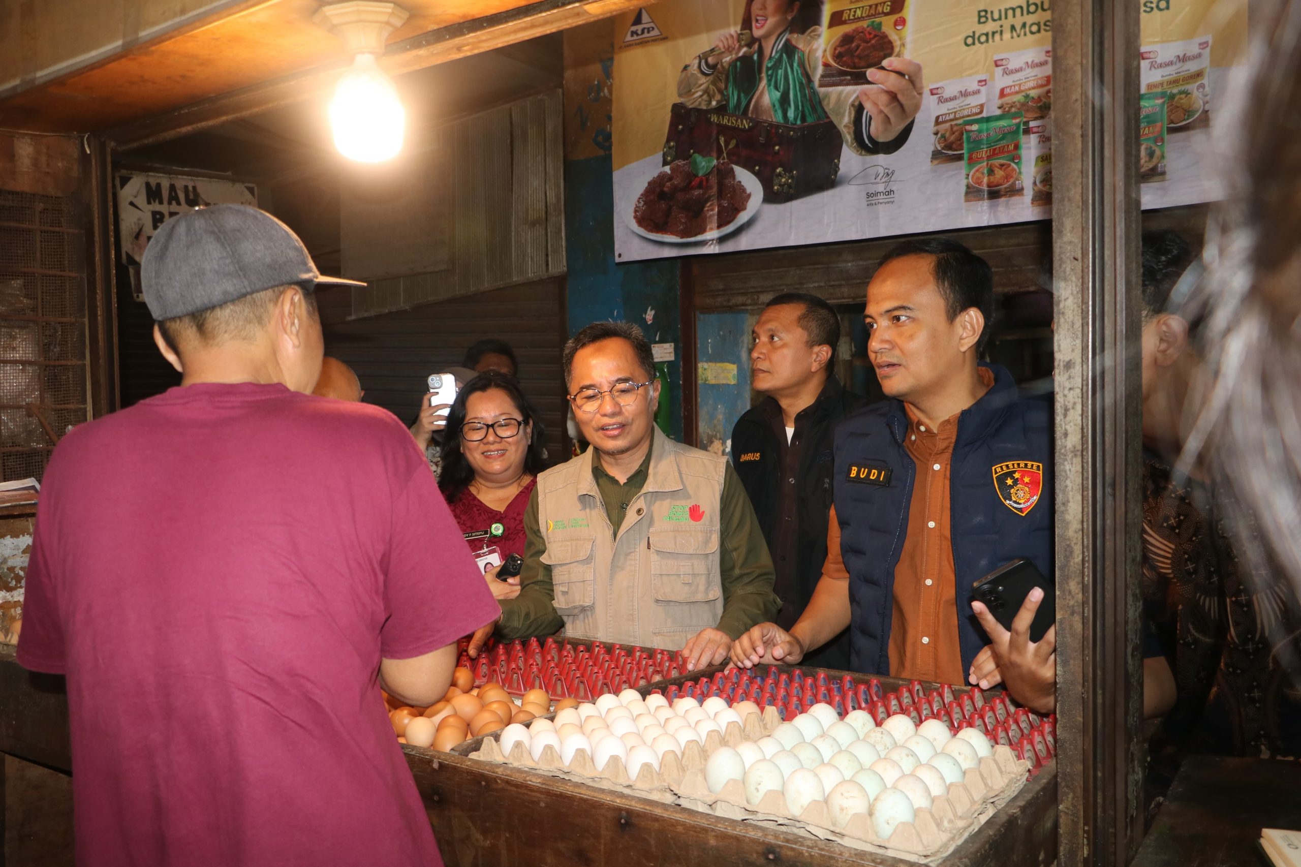 Satgas Pangan Polda Sumut Bersama Bapanas RI Sidak Pusat Pasar Medan, Pastikan Stok Dan Harga Bapokting Aman