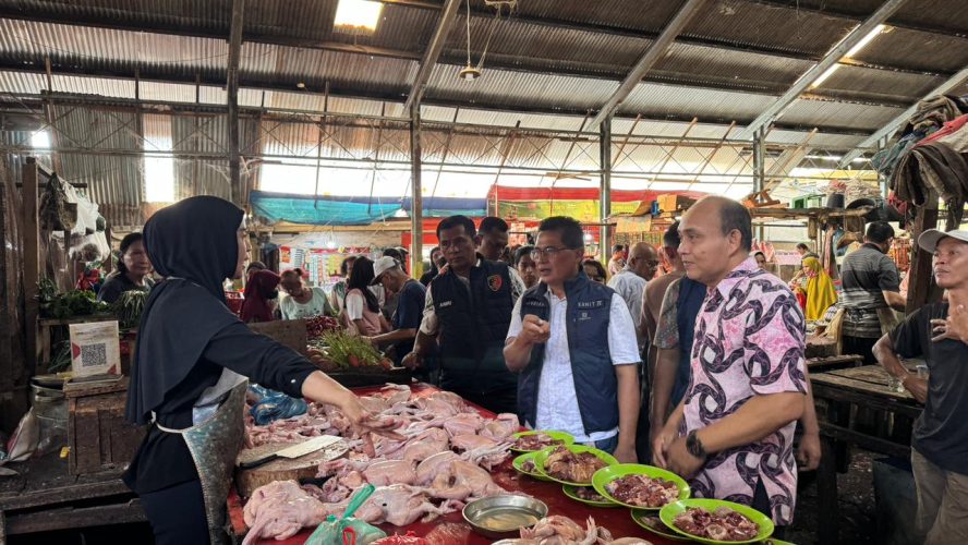 Cek Langsung Ke Pasar Sukaramai Dan Halat, Polda Sumut Pastikan Harga Sembako Terkendali