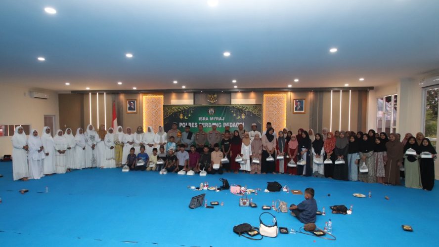 Polres Sergai Gelar Peringatan Isra Mi’raj: Wakapolres Ajak Tingkatkan Ketakwaan, Teladani Akhlak Rasulullah, Dan Wujudkan Sergai Yang Berkah