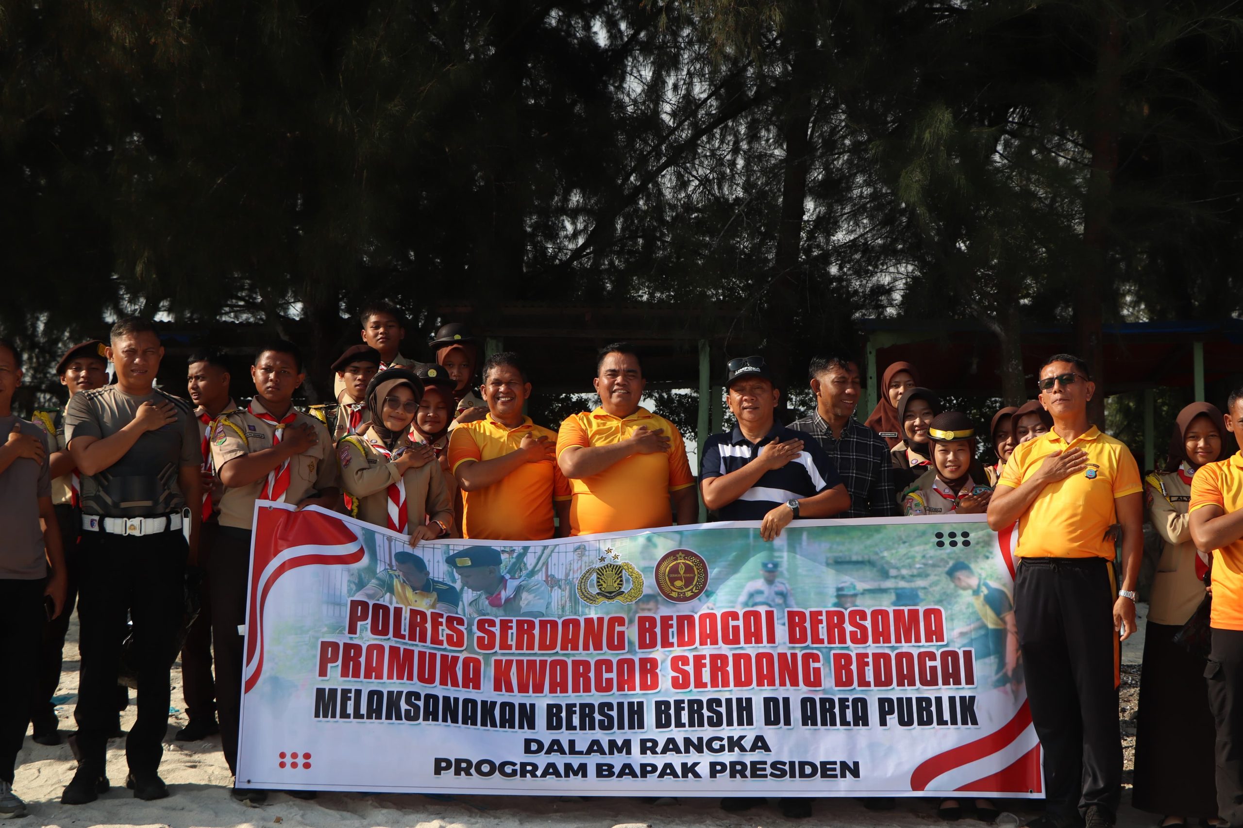 Rutinkan Kurvey, Polres Sergai Dorong Lingkungan Indonesia Menjadi Lebih Bersih
