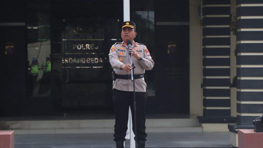 Apel Pengamanan Malam Tahun Baru Imlek 2577 Kongzili, Polres Sergai Pastikan Sitkamtibmas Kondusif