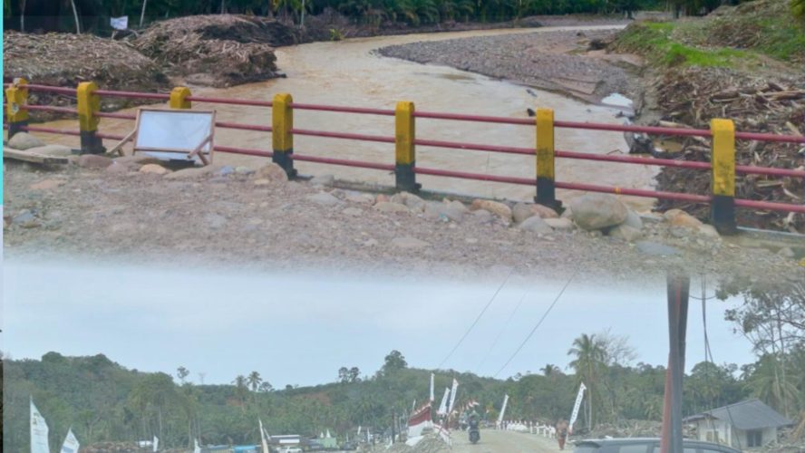 Brimob Hadir Di Tengah Ancaman Banjir, Pantau Langsung Kondisi Sungai Garoga