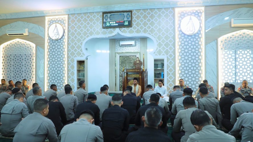 Bangun Kekuatan Spiritual, Satuan Brimob Polda Sumut Mantapkan Mental Dan Iman Personel Lewat Binrohtal