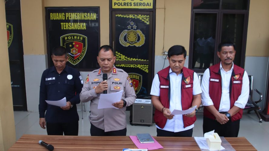Sat Reskrim Polres Sergai Ungkap Kasus Pembunuhan di Silinda, Pelaku Ditangkap Usai Buron