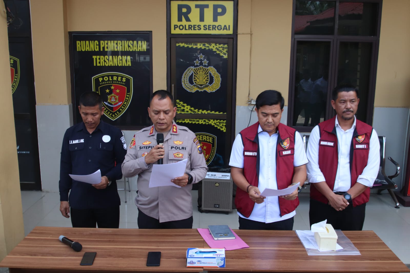 Sat Reskrim Polres Sergai Ungkap Kasus Pembunuhan di Silinda, Pelaku Ditangkap Usai Buron