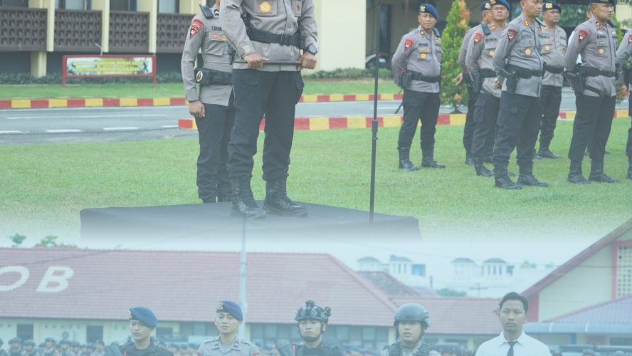 Siaga Hadapi Dinamika Keamanan, Personel Brimob Sumut Ikuti Apel Kesiapsiagaan