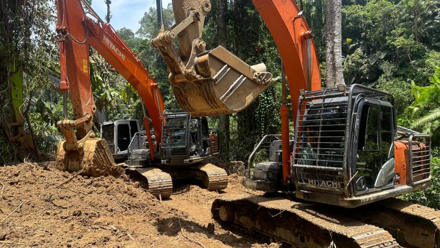 Polda Sumut Sita 14 Eskavator di Tambang Emas Ilegal Madina, 7 Orang Ditangkap