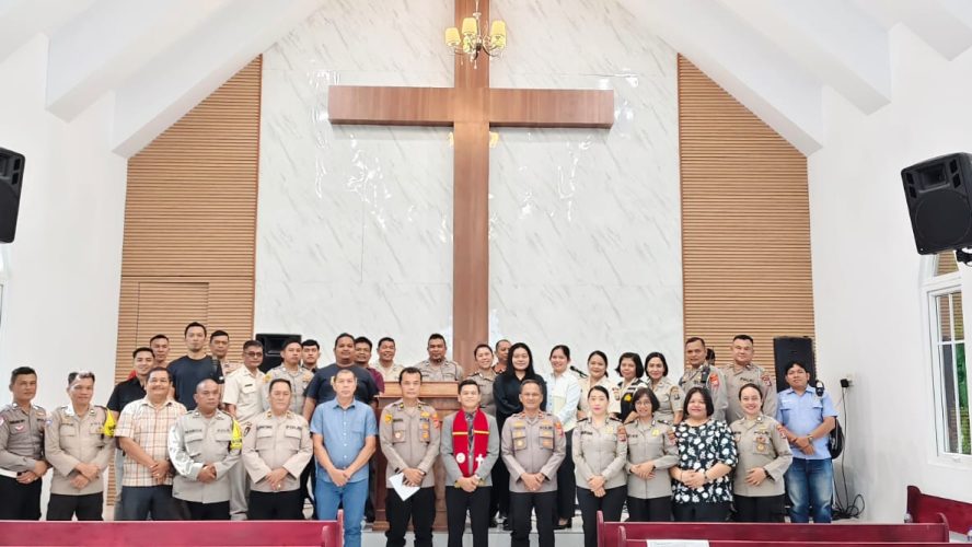 Polres Binjai Laksanakan Binrohtal Kristen, Wujudkan Personel Beriman Dan Berintegritas