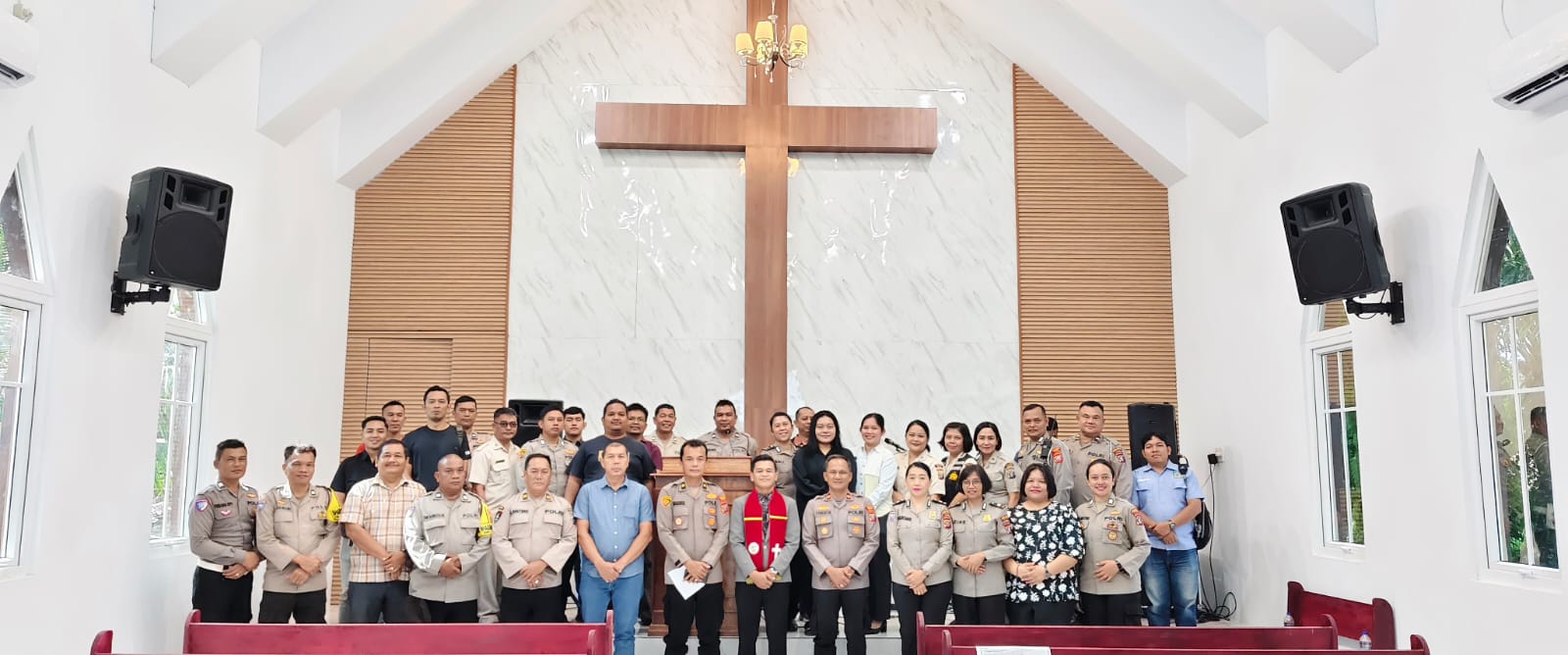 Polres Binjai Laksanakan Binrohtal Kristen, Wujudkan Personel Beriman Dan Berintegritas
