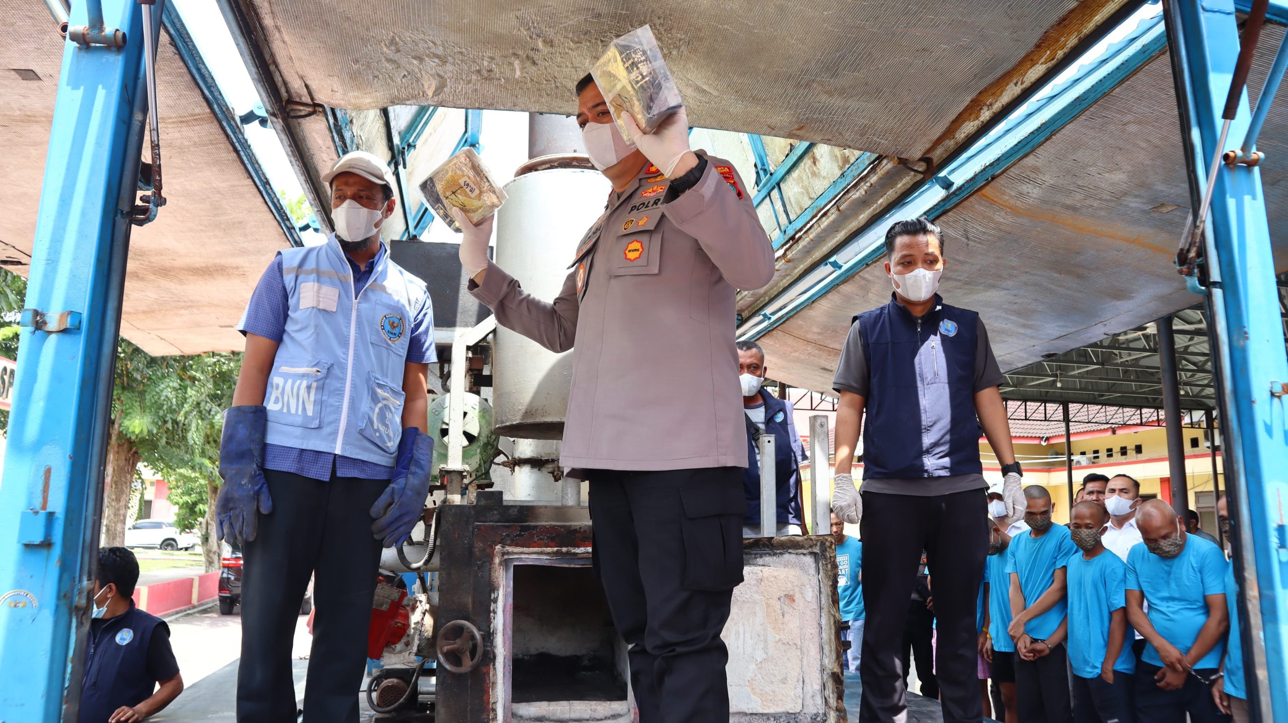 Polresta Deli Serdang Musnahkan Barang Bukti Narkoba Senilai Tujuh Miliar Rupiah
