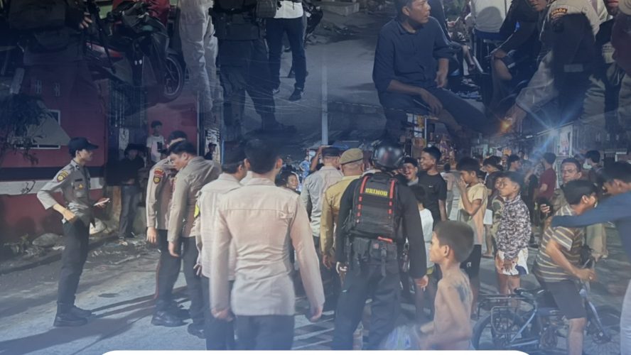 Brimob Sumut Bersama Personel Gabungan Gelar Patroli Untuk Antisipasi Gangguan Kamtibmas