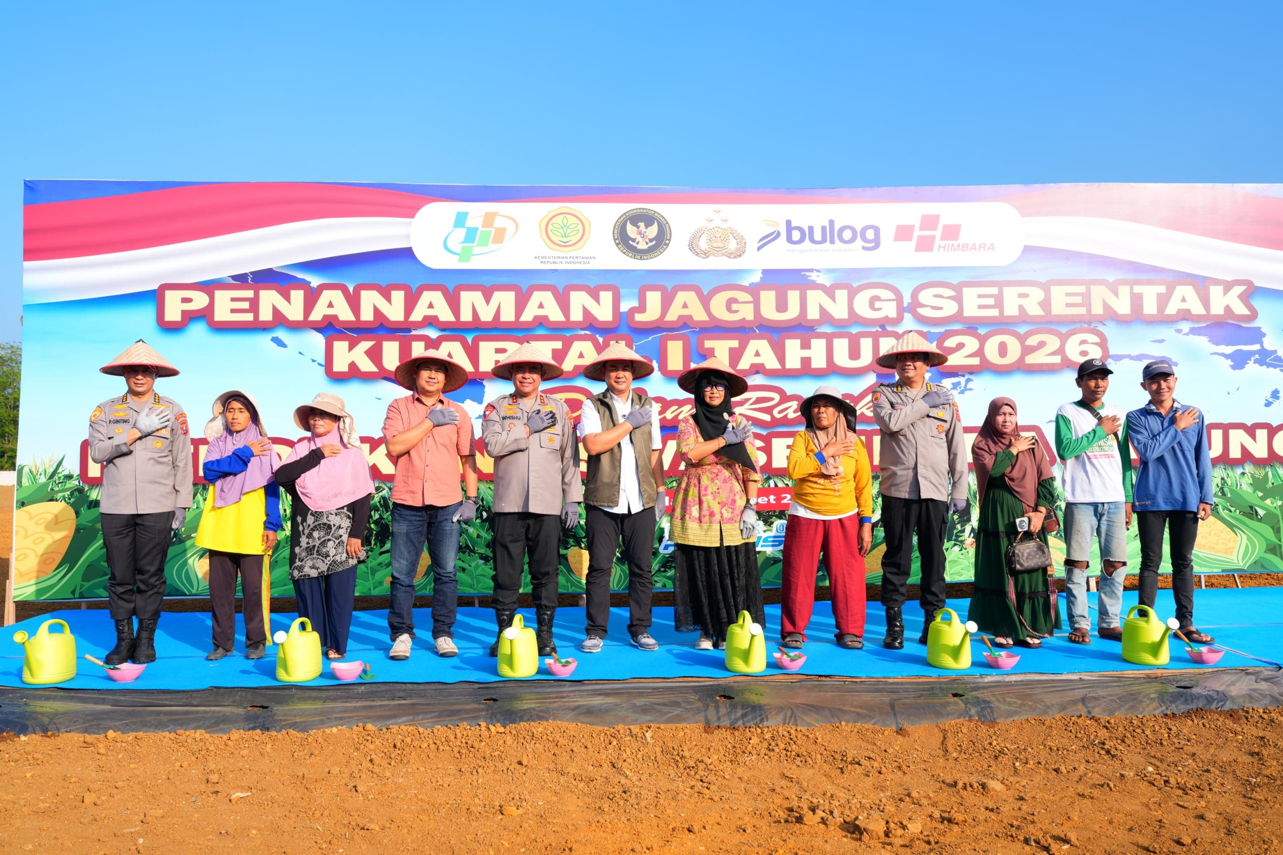 Penanaman Jagung Serentak Kwartal 1 Tahun 2026 Polda Sumut, Dukung Ketahanan Pangan Nasional