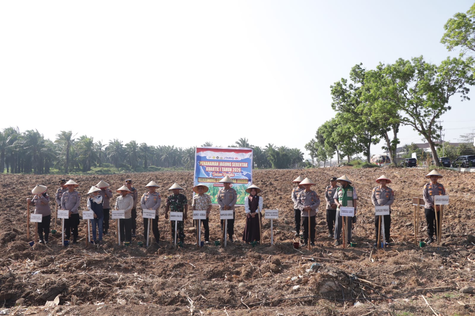 Kapolres Sergai Pimpin Penanaman Jagung Serentak Kuartal I 2026 di Lahan 2 Hektar