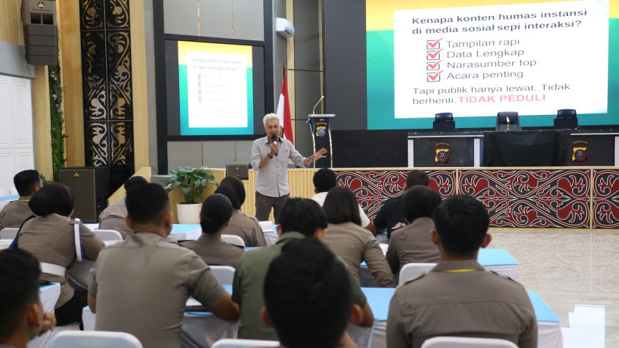Polda Sumut Gelar Pelatihan Kehumasan, Personel Belajar Teknik Hook Berita Hingga Editing Video