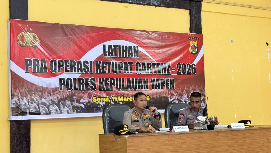 Polres Kepulauan Yapen Luncurkan Operasi Ketupat 2026, Siap Amankan Lebaran