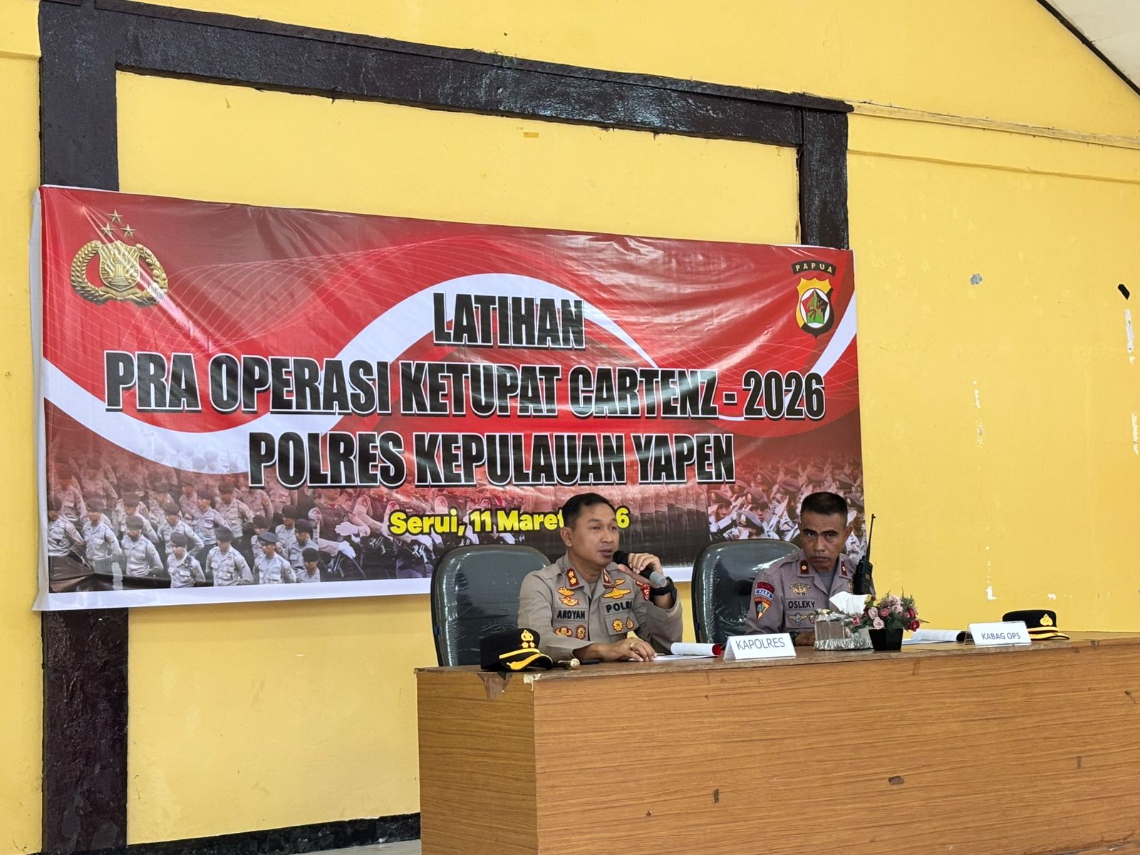 Polres Kepulauan Yapen Luncurkan Operasi Ketupat 2026, Siap Amankan Lebaran