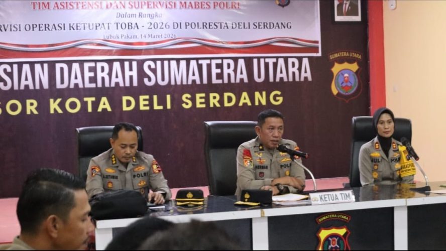 Polresta Deli Serdang Sambut Tim Asistensi Mabes Polri Dalam Rangka Supervisi Ops Ketupat Toba 2026