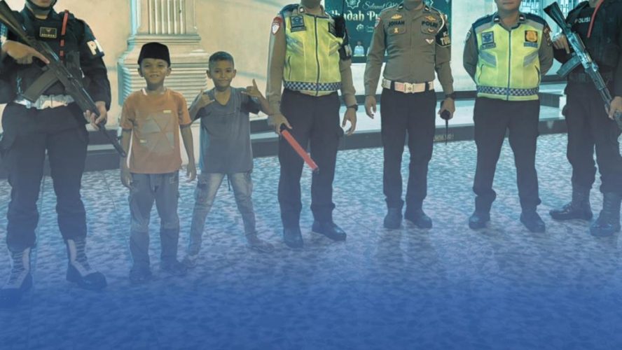 Jaga Ketertiban Ramadhan, Brimob Backup Polres Tebing Tinggi Laksanakan Patroli Asmara Subuh