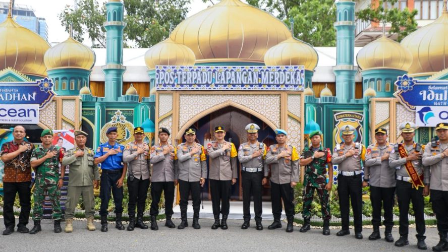Wakapolda Sumut Cek Pos Terpadu Operasi Ketupat Toba 2026 Di Lapangan Merdeka Medan