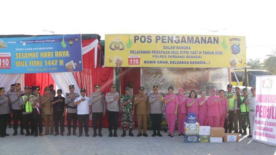 Kapolres Sergai Bersama Forkopimda Melakukan Giat Pengecekan Personel Dan Kelengkapan Pos Pam Dan Pos Yan OPS Ketupat Toba-2026