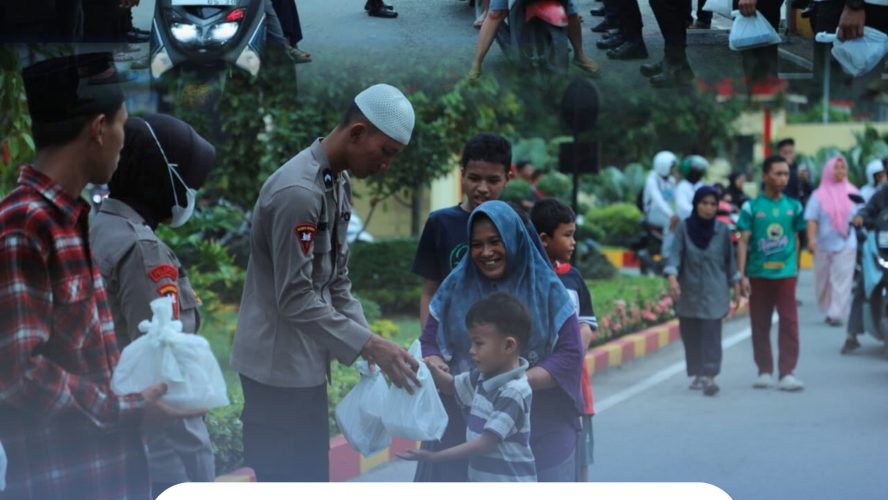 Aksi Humanis Brimob Sumut: Hangatkan Ramadhan Dengan Berbagi Takjil Untuk Sesama