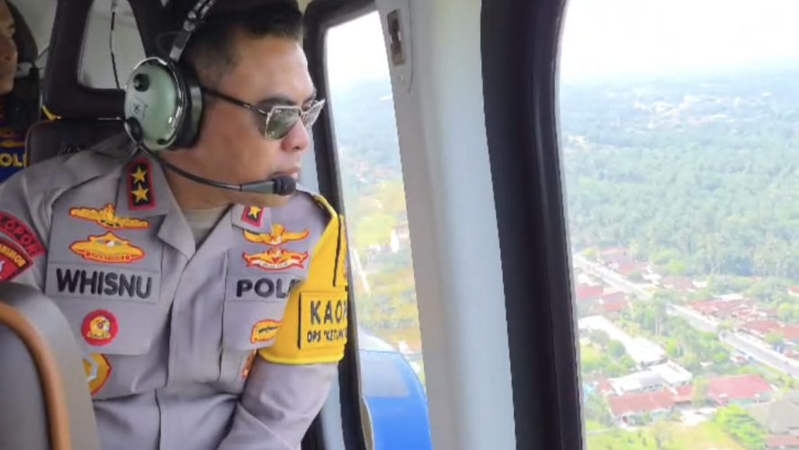 Kapolda Sumut Pantau Arus Mudik Via Patroli Udara, Pastikan Jalur Aman Dan Lancar