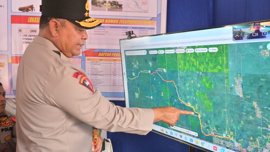 Kapolda Sumut Cek Arus Mudik di Labusel, Pantauan Real Time Andalkan Google Maps Dan CCTV