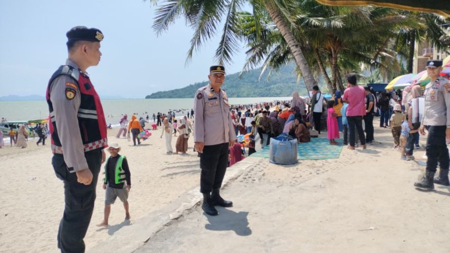 Amankan Libur Lebaran 2026, Polres Tapteng Terjunkan 77 Personel di Berbagai Objek Wisata